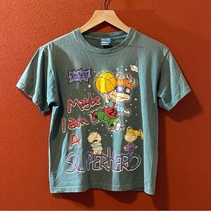 Vintage 1997 Rugrats‎ Youth Nickelodeon Viacom Tommy Chucky Single Stitch Shirt